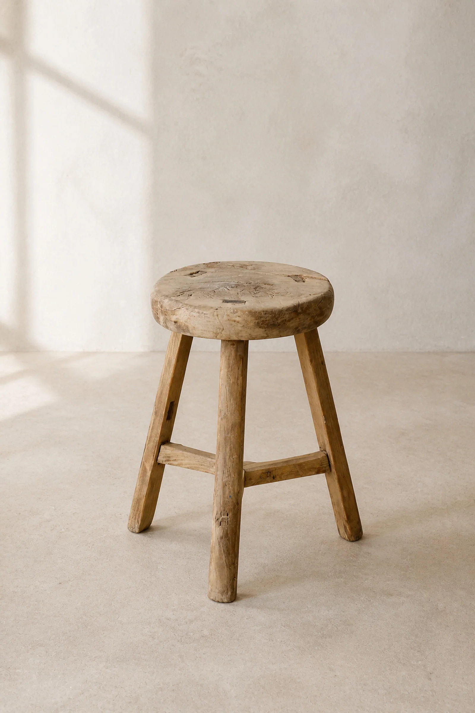 Aged Round Stool