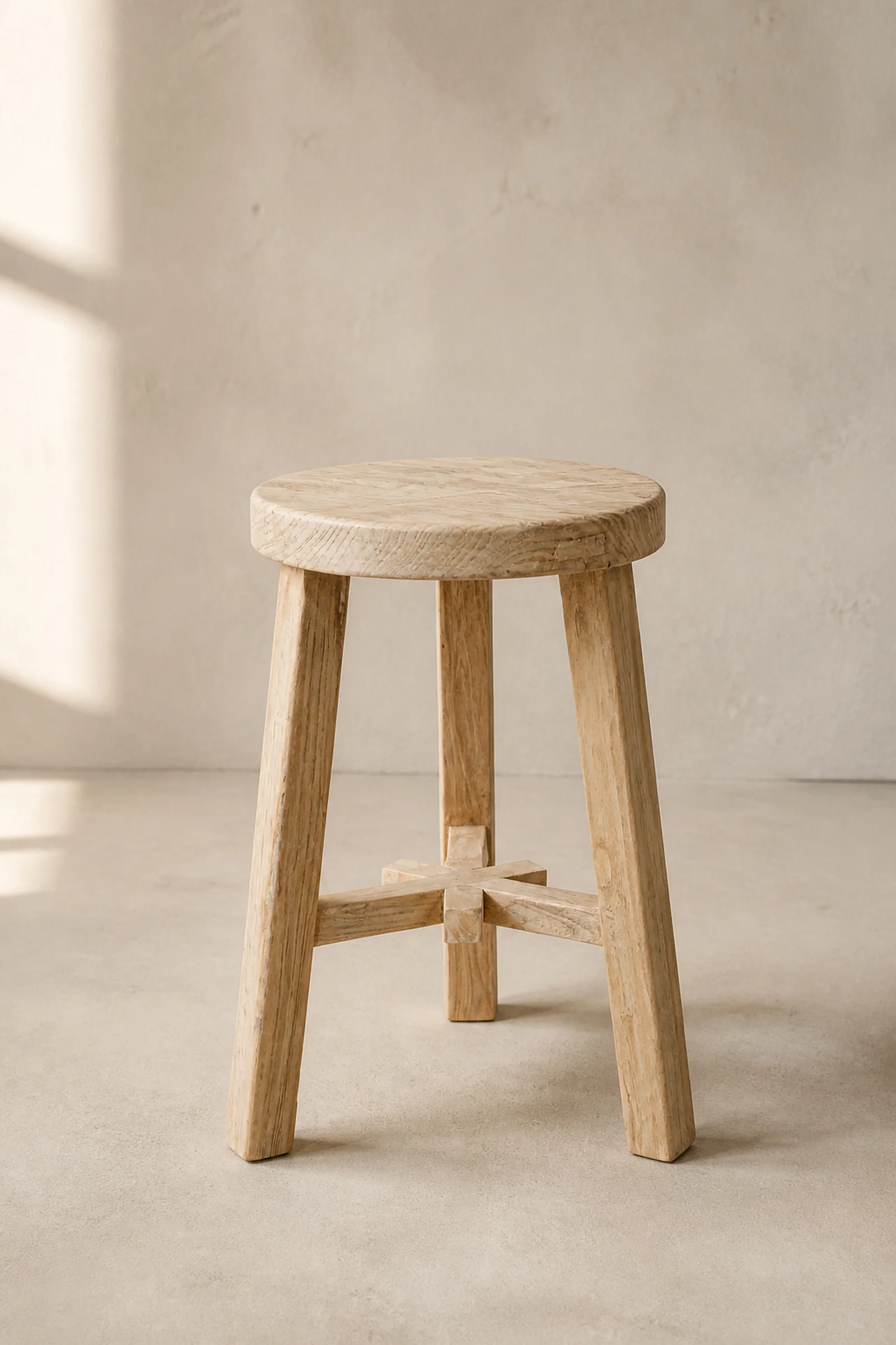 Reclaimed Round Stool